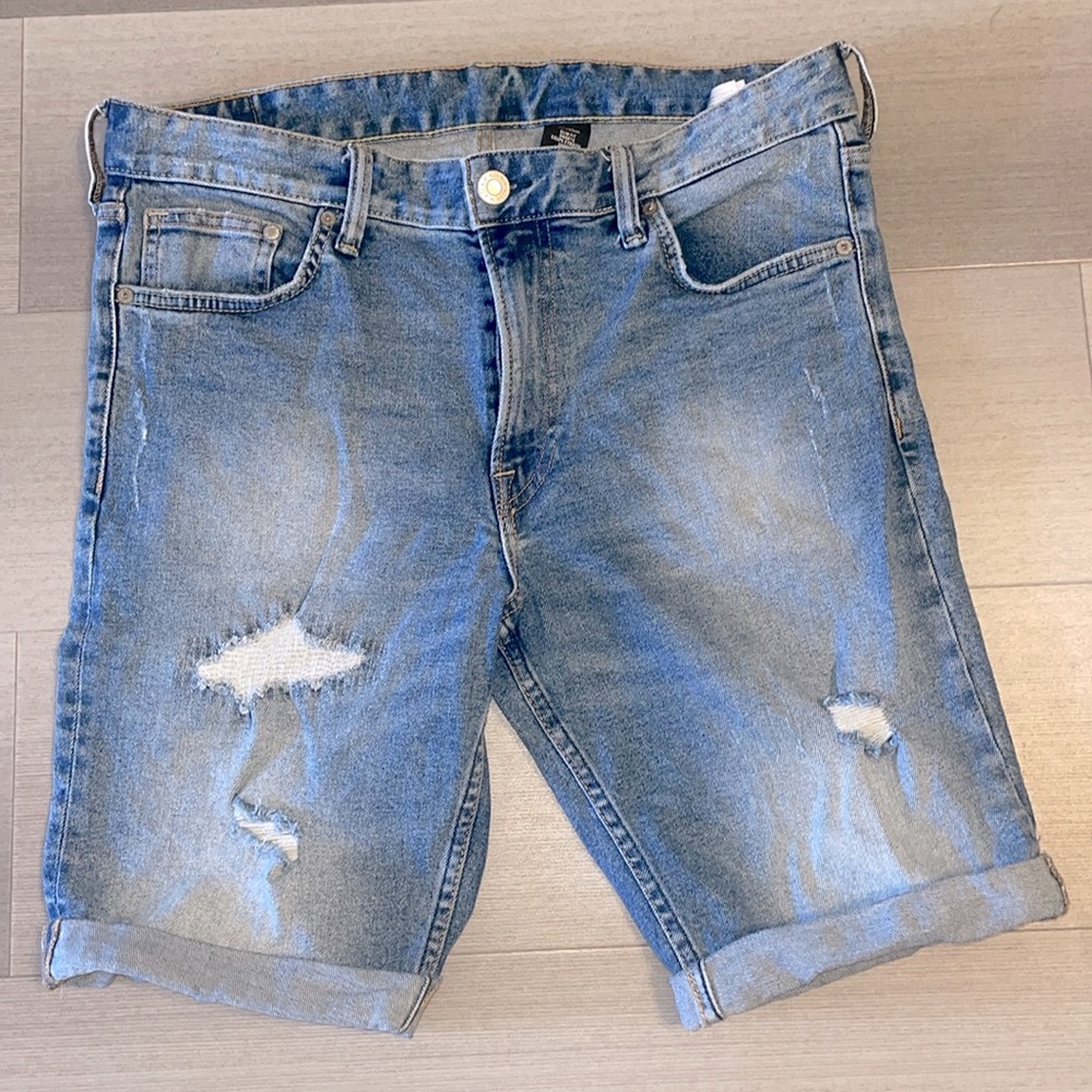 & Denim Bermuda Shorts